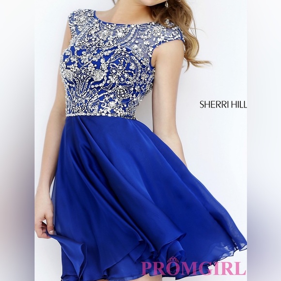 Sherri Hill Royal Blue Dress